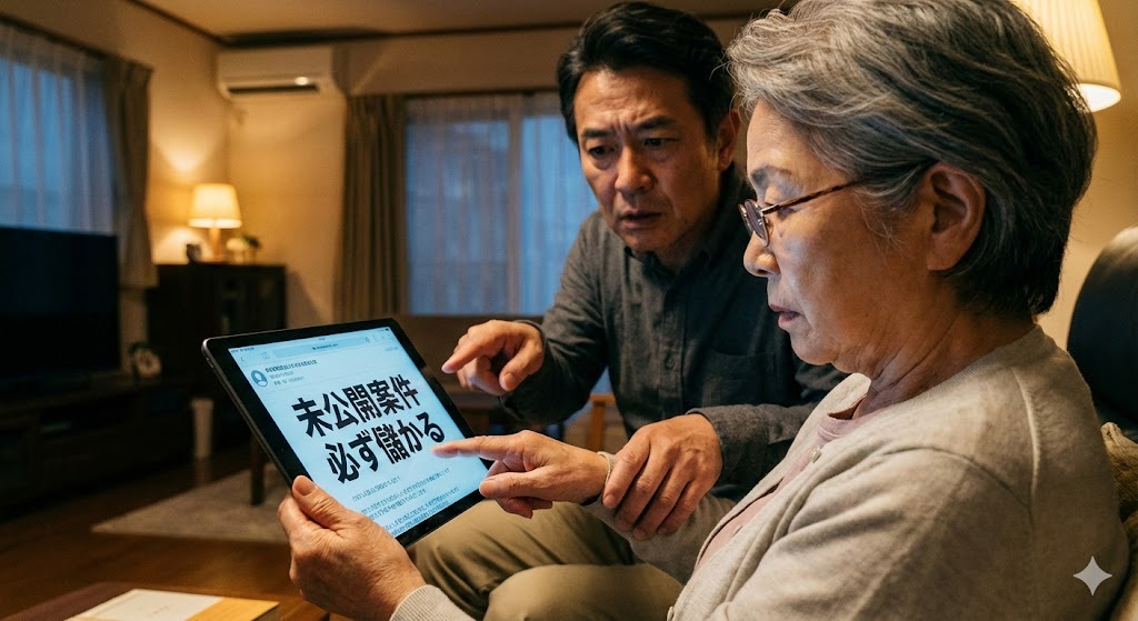 家族で協力してSNS投資詐欺を防ぐイメージ画像
