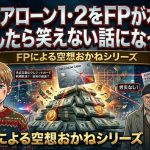 映画「ホームアローン」をFPが分析したアイキャッチ画像。主人公ケビン、泥棒コンビ、そして割れたクレジットカードと積み上がった現金のイラスト。労災なし、未成年のカード利用といったキーワードが散りばめられている。